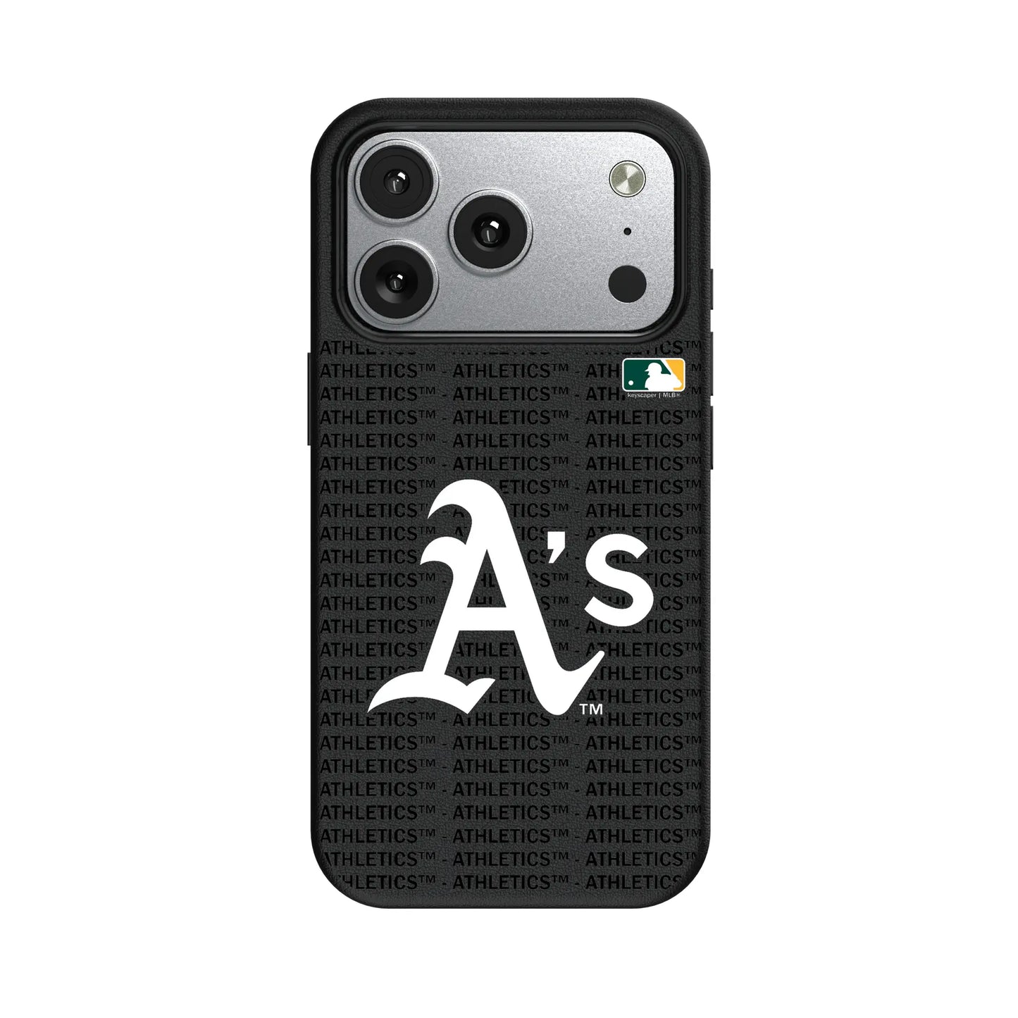 Oakland Athletics Text Backdrop MagSafe Compatible Phone Case for Apple iPhone