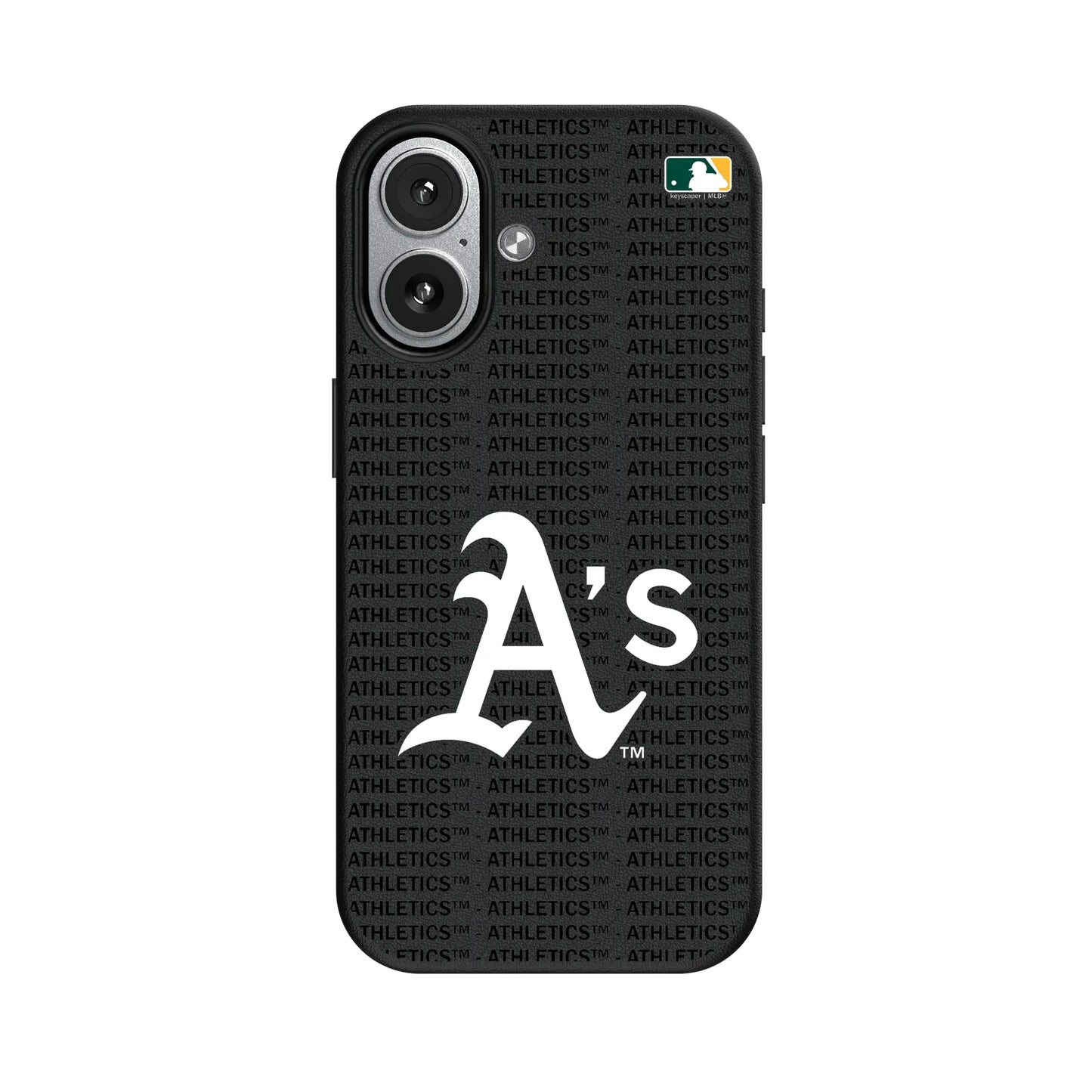 Oakland Athletics Text Backdrop MagSafe Compatible Phone Case for Apple iPhone