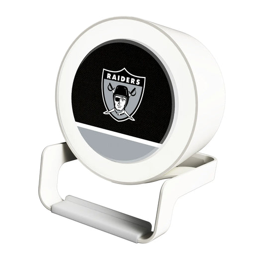 Oakland Raiders 1963 Historic Collection Endzone Solid Night Light Charger and Bluetooth Speaker