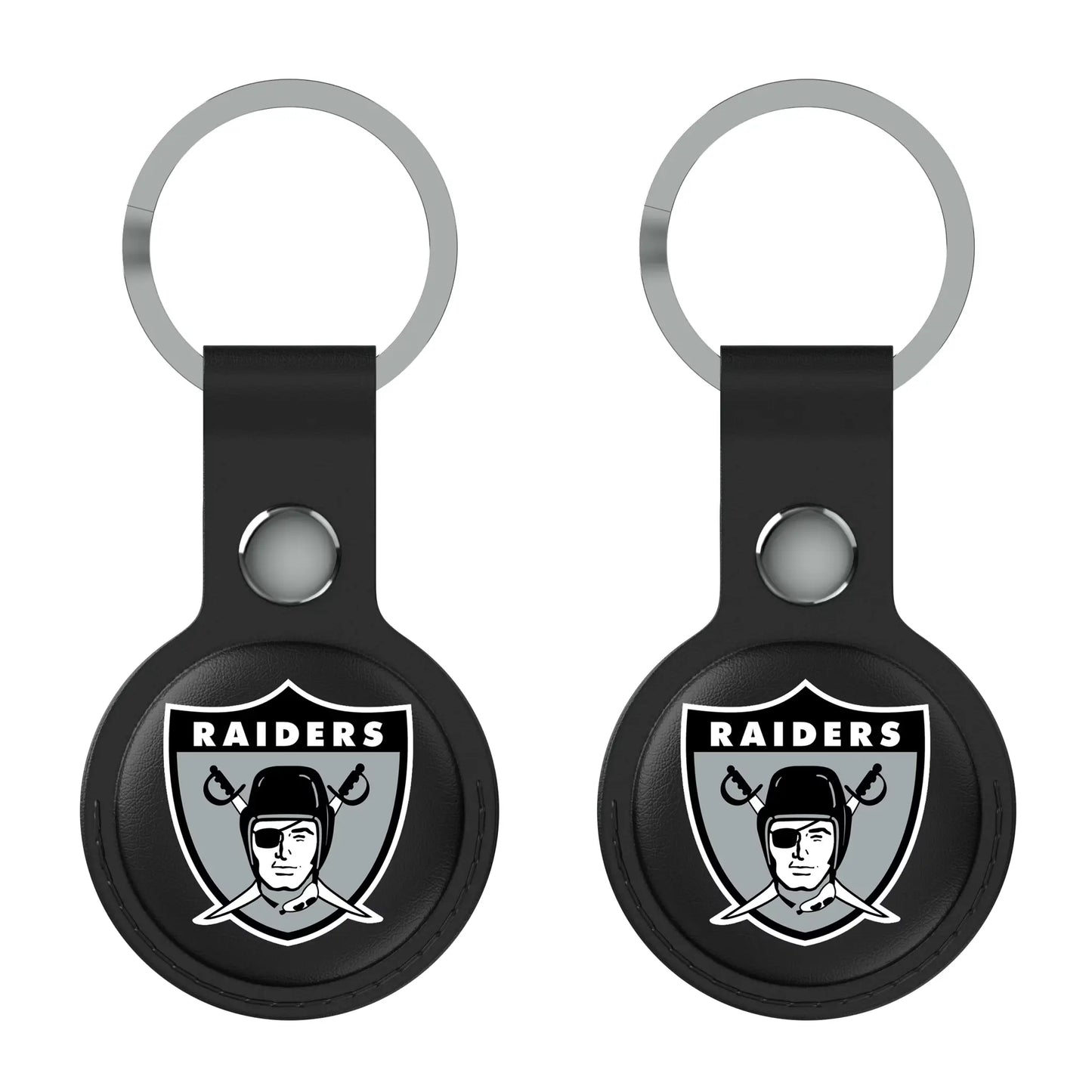 Oakland Raiders 1963 Historic Collection Insignia Black Airtag Holder 2-Pack