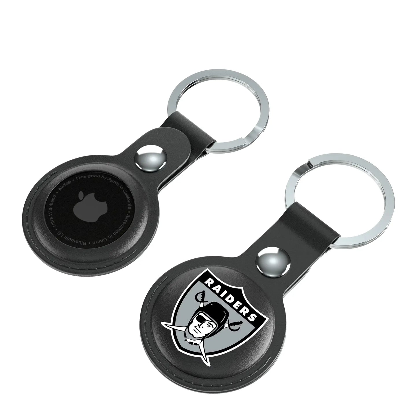 Oakland Raiders 1963 Historic Collection Insignia Black Airtag Holder 2-Pack