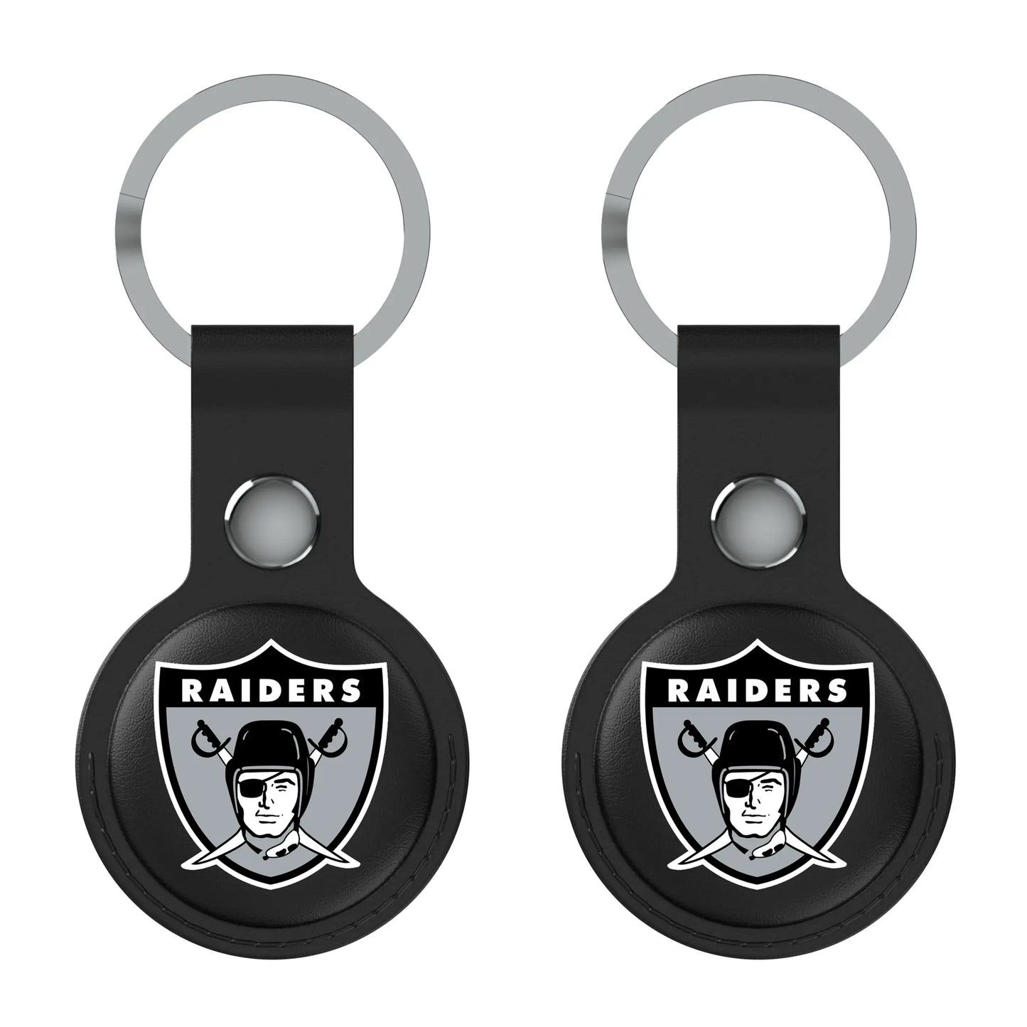 Oakland Raiders 1963 Historic Collection Insignia Black Airtag Holder 2-Pack