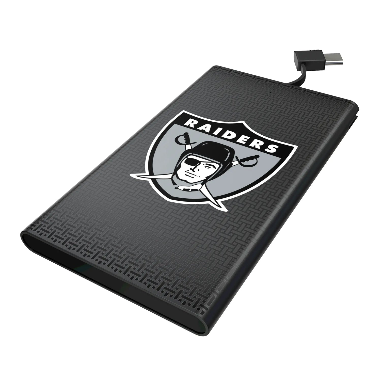 Oakland Raiders 1963 Historic Collection Linen 5000mAh Flat Powerbank