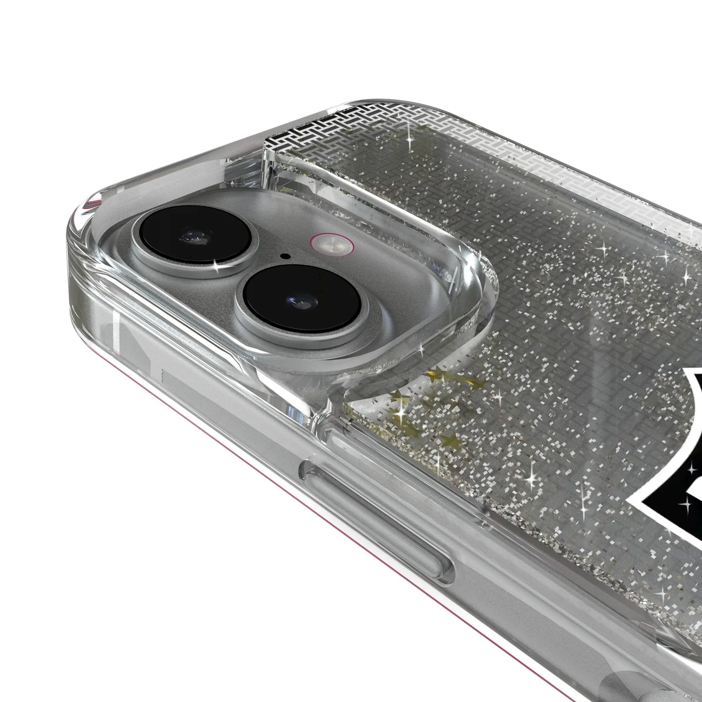 Oakland Raiders 1963 Historic Collection Linen Glitter Phone Case for Apple iPhone