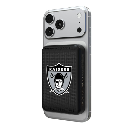 Oakland Raiders 1963 Historic Collection Linen Wireless Mag Power Bank