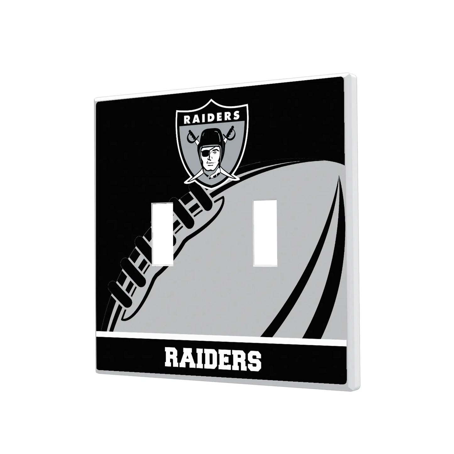 Oakland Raiders 1963 Historic Collection Passtime Hidden-Screw Light Switch Plate