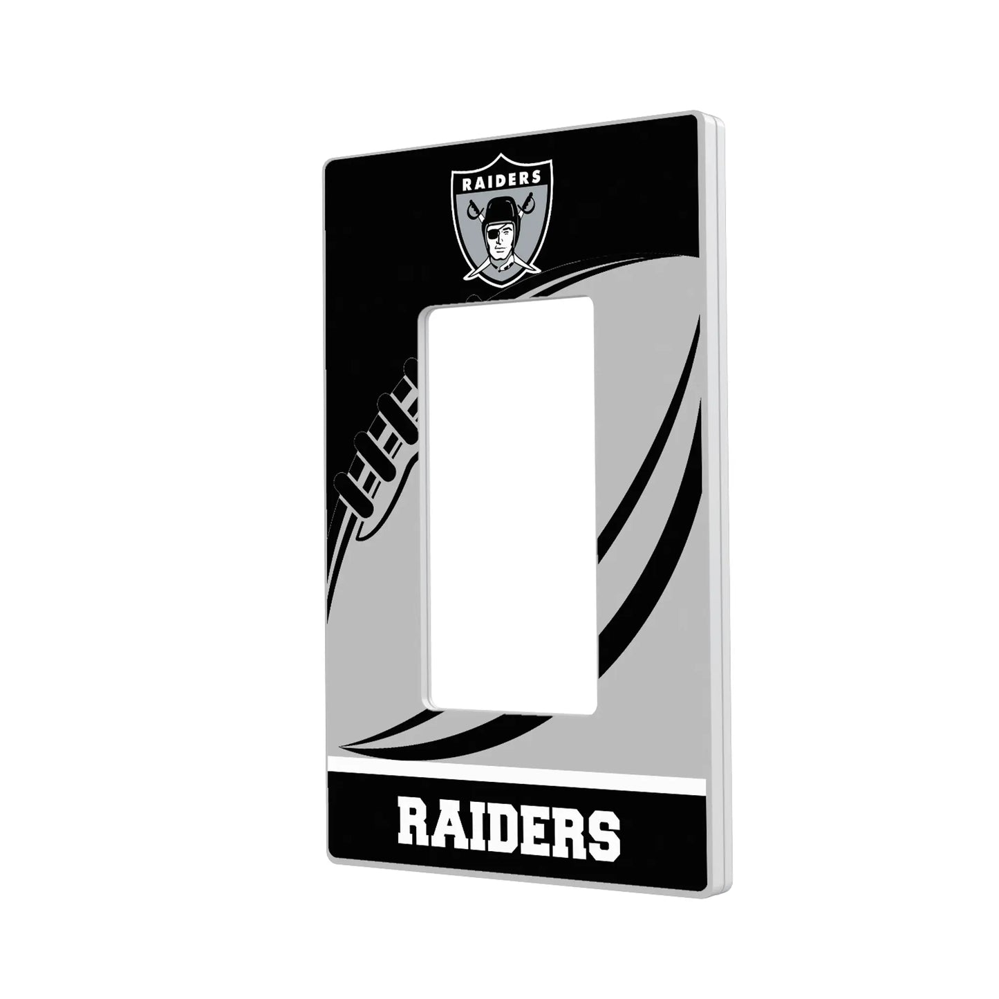 Oakland Raiders 1963 Historic Collection Passtime Hidden-Screw Light Switch Plate