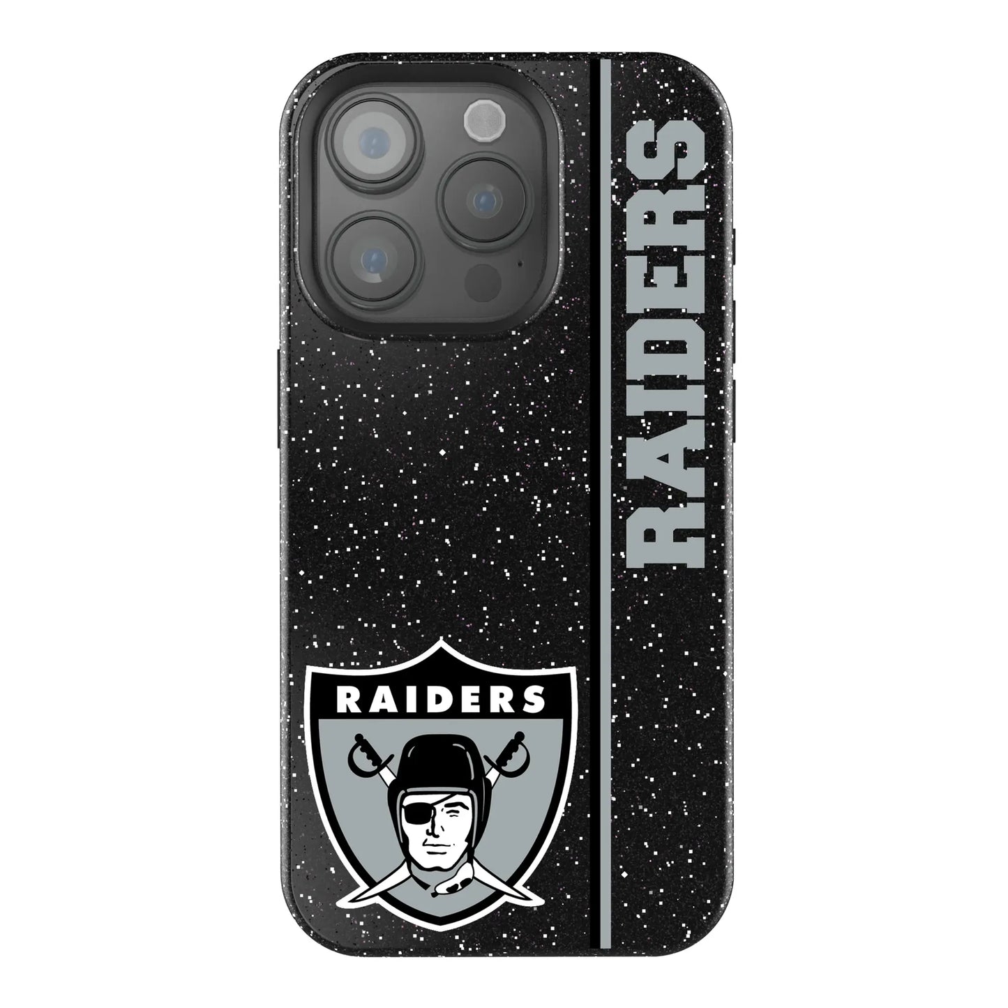Oakland Raiders 1963 Historic Collection Sidebar Black Bling Phone Case for Apple iPhone