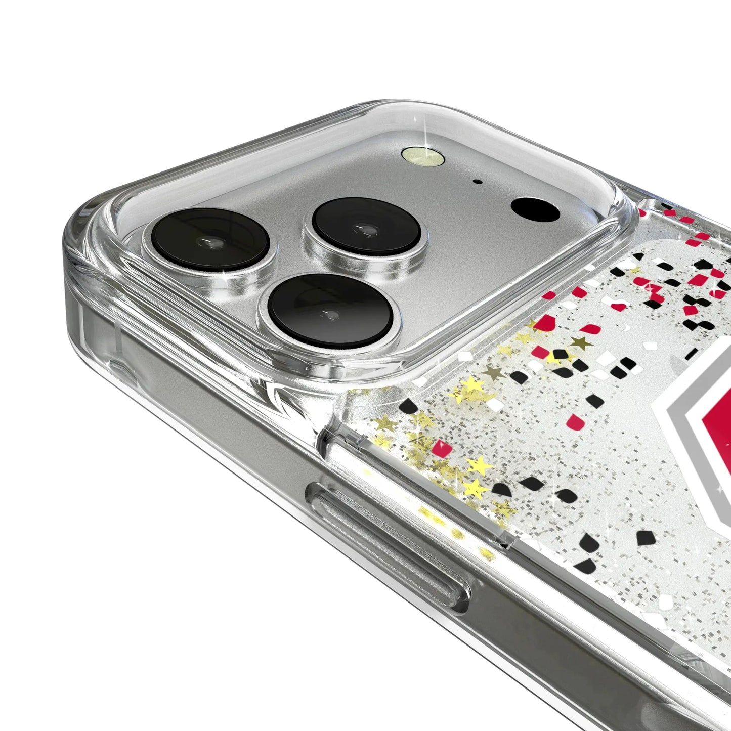 Ohio State University Buckeyes Confetti Glitter Phone Case for Apple iPhone