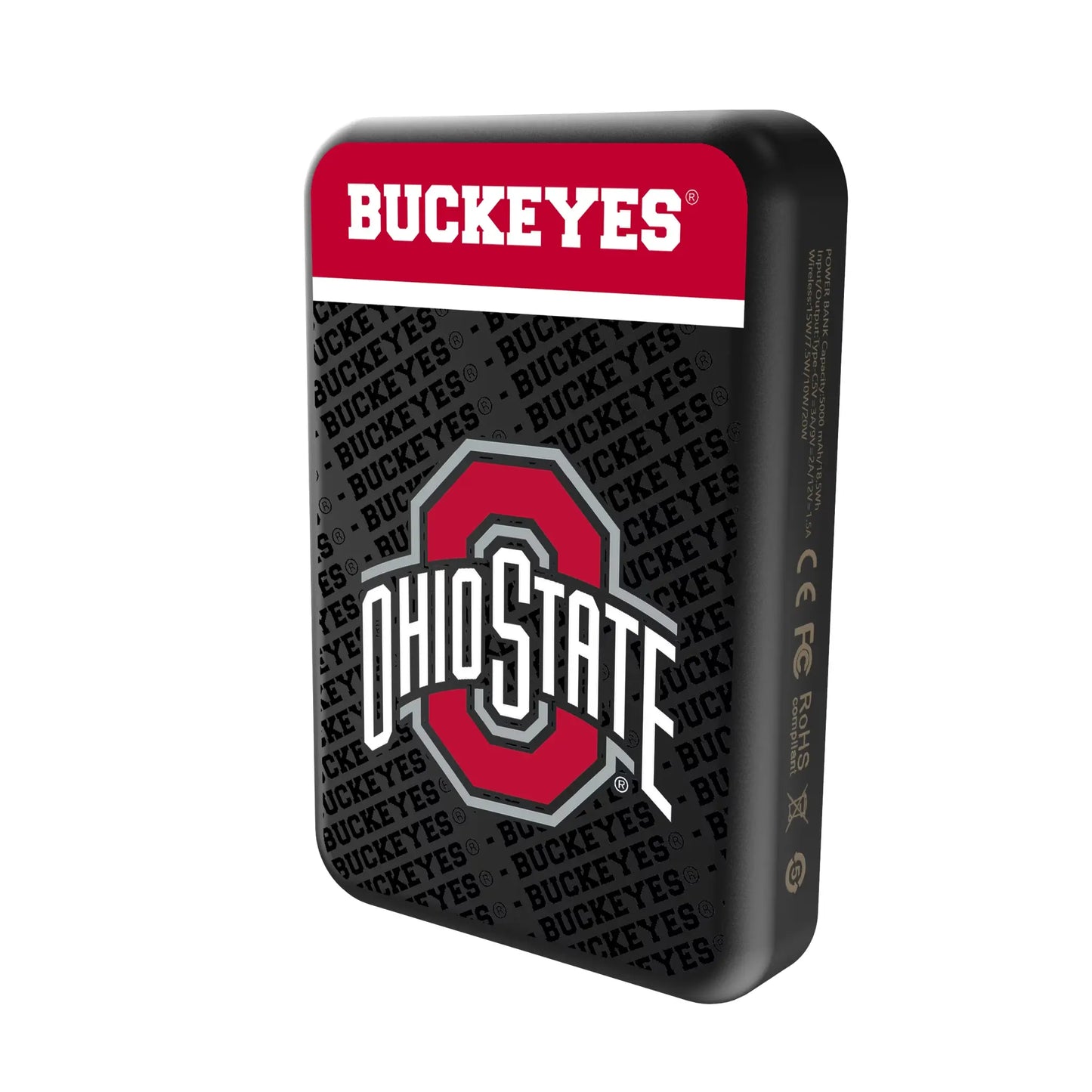 Ohio State University Buckeyes Endzone Plus Wireless Mag Power Bank