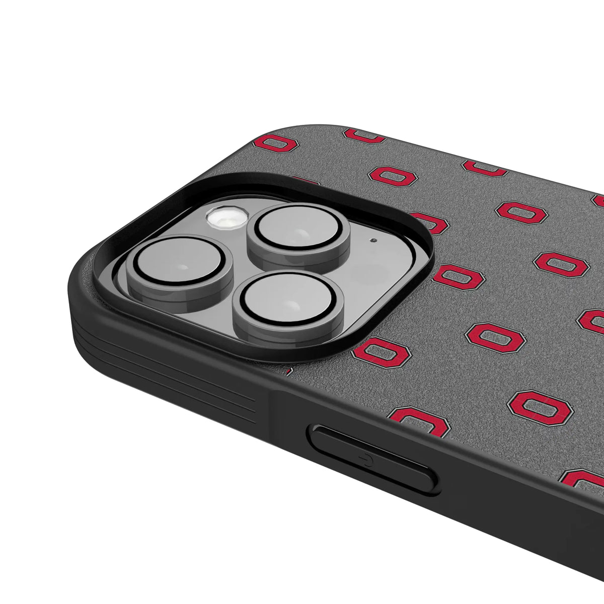 Ohio State University Buckeyes Fashion Pattern Bump Phone Case for Apple iPhone