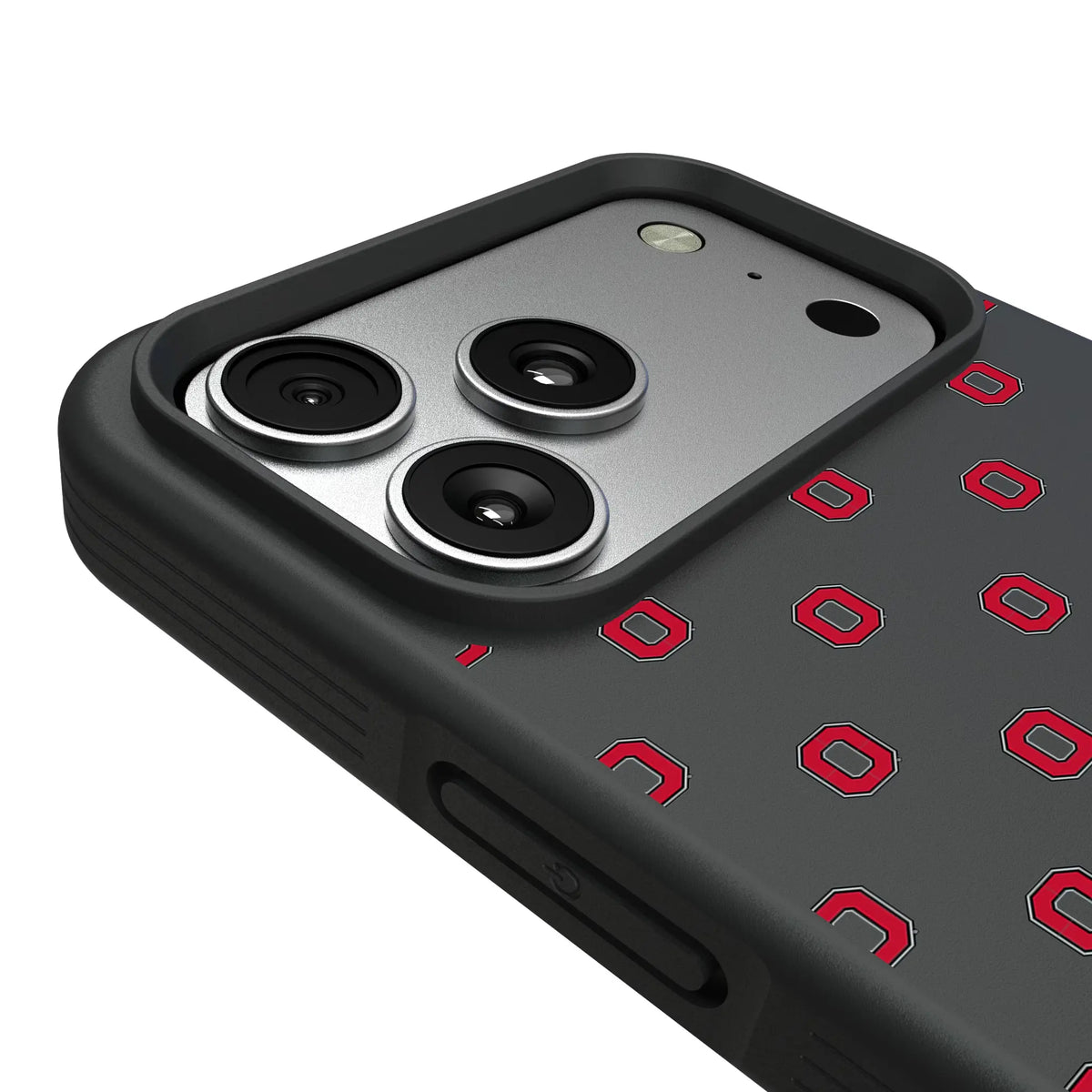 Ohio State University Buckeyes Fashion Pattern Bump Phone Case for Apple iPhone