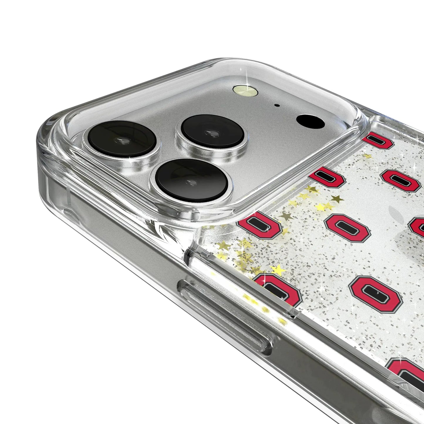 Ohio State University Buckeyes Fashion Pattern Glitter Phone Case for Apple iPhone