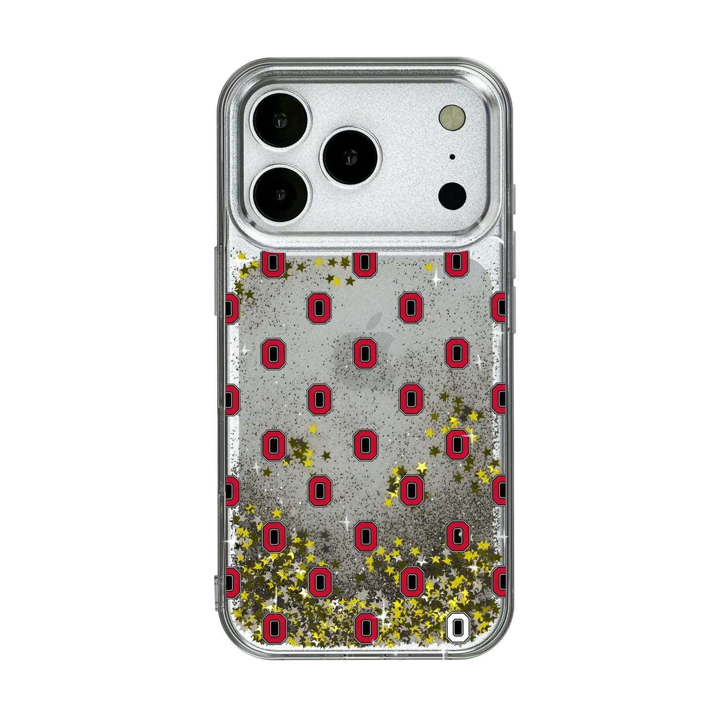 Ohio State University Buckeyes Fashion Pattern Glitter Phone Case for Apple iPhone