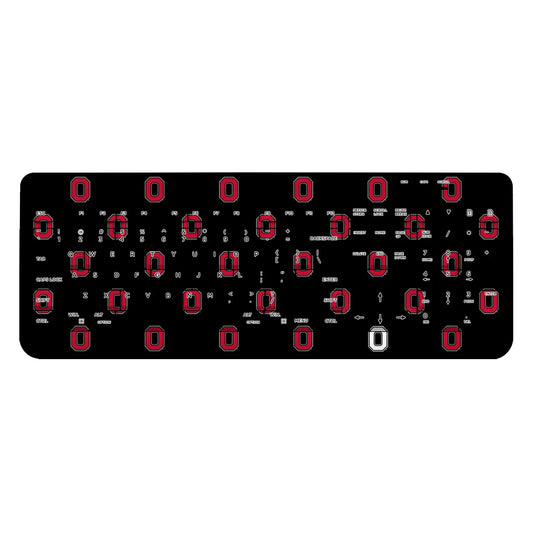 Ohio State University Buckeyes Fashion Pattern Wireless USB Keyboard