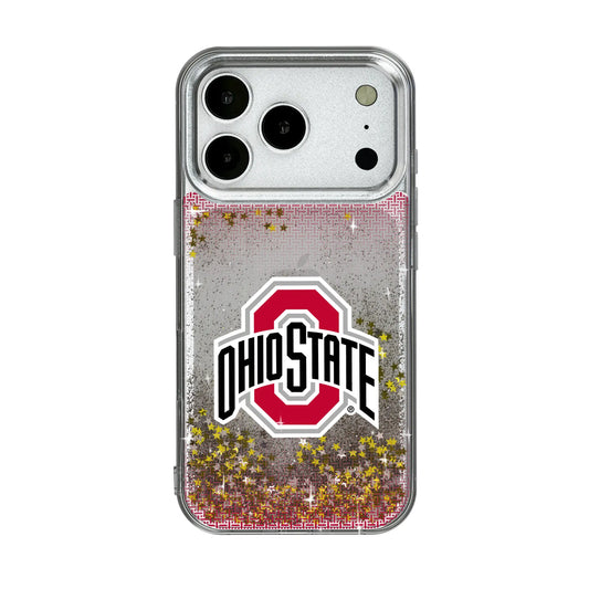 Ohio State University Buckeyes Linen Glitter Phone Case for Apple iPhone