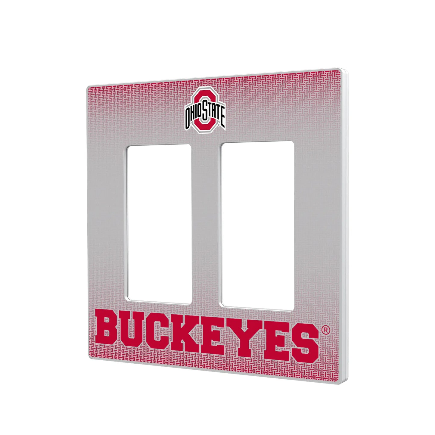 Ohio State University Buckeyes Linen Hidden-Screw Light Switch Plate