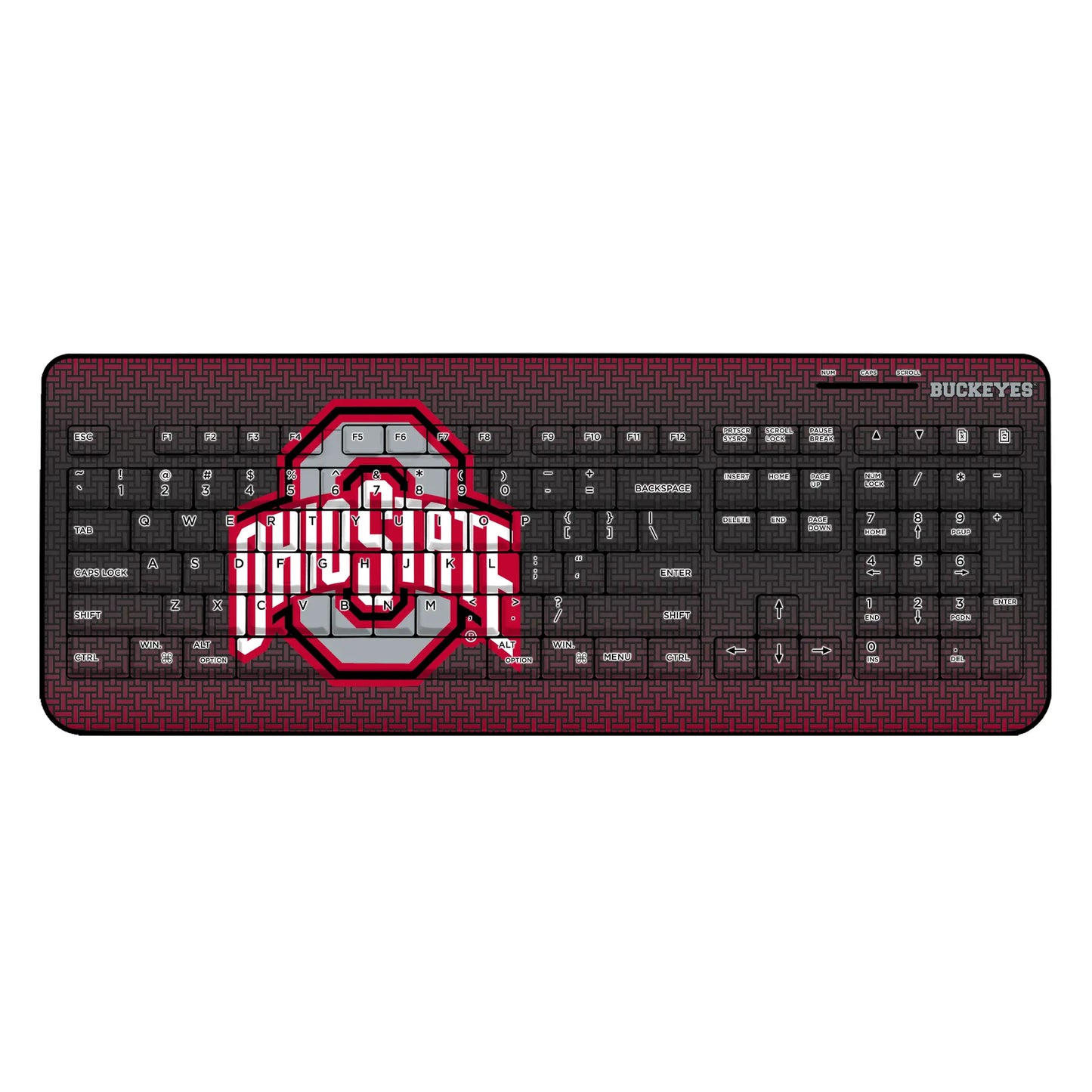 Ohio State University Buckeyes Linen Wireless USB Keyboard