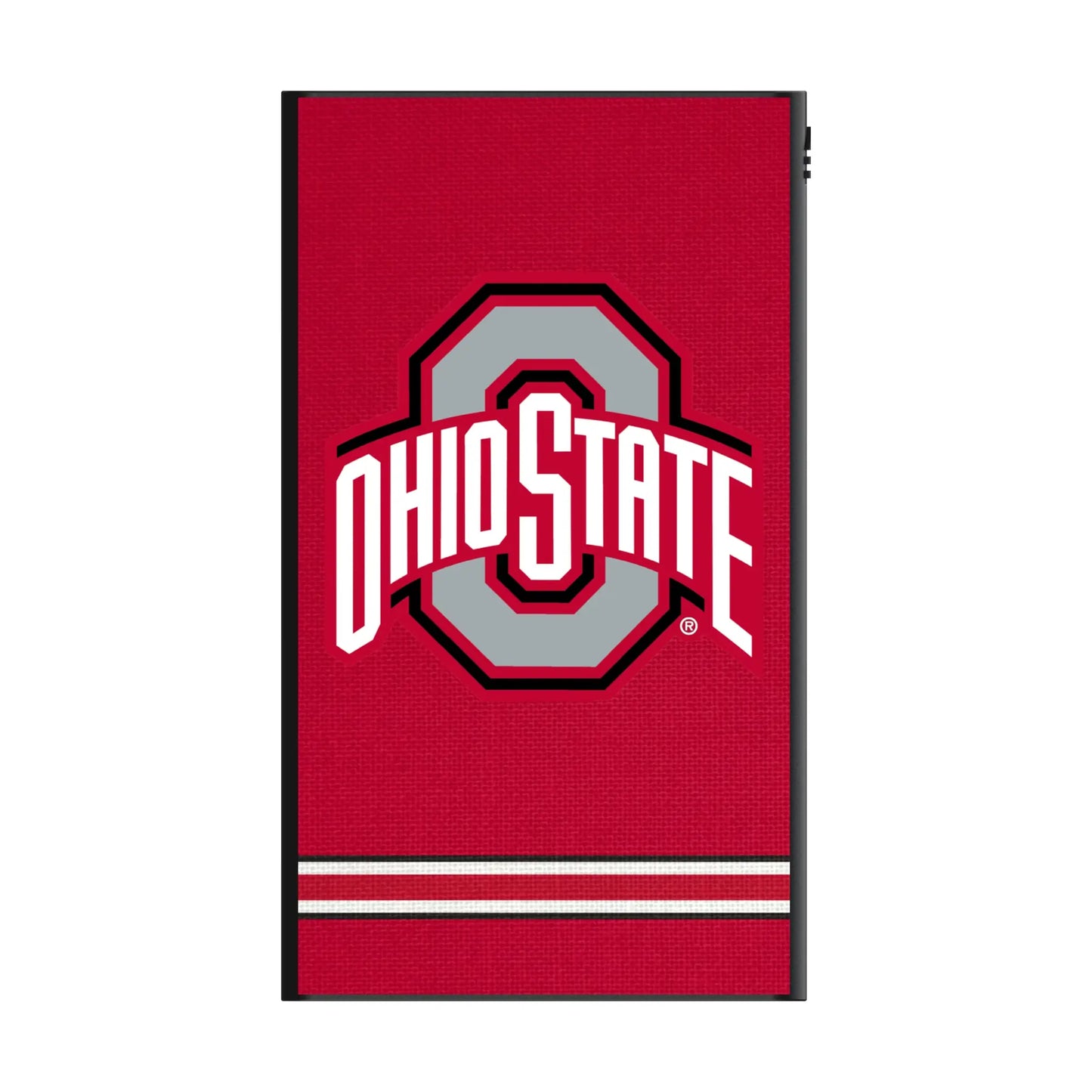 Ohio State University Buckeyes Stripe 5000mAh Flat Powerbank