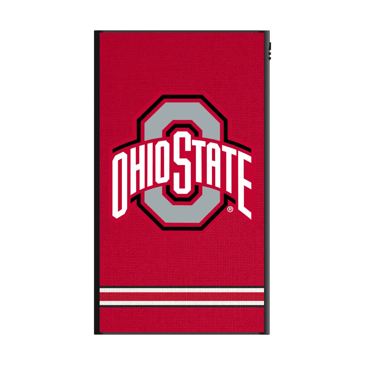 Ohio State University Buckeyes Stripe 5000mAh Flat Powerbank