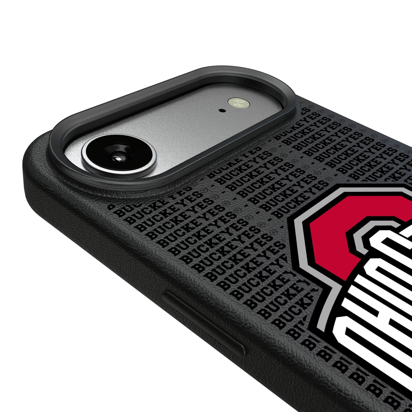 Ohio State University Buckeyes Text Backdrop MagSafe Compatible Phone Case for Apple iPhone