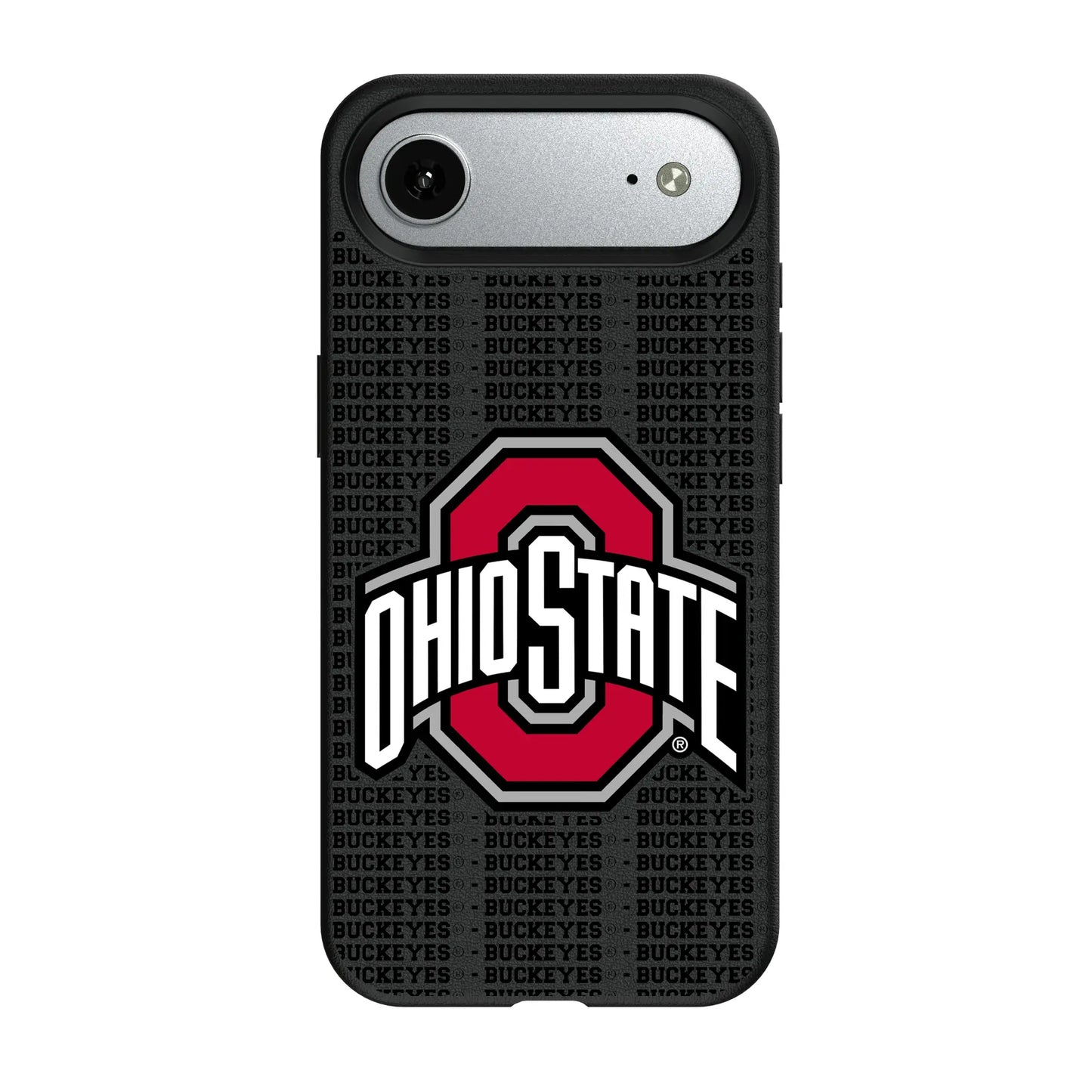 Ohio State University Buckeyes Text Backdrop MagSafe Compatible Phone Case for Apple iPhone