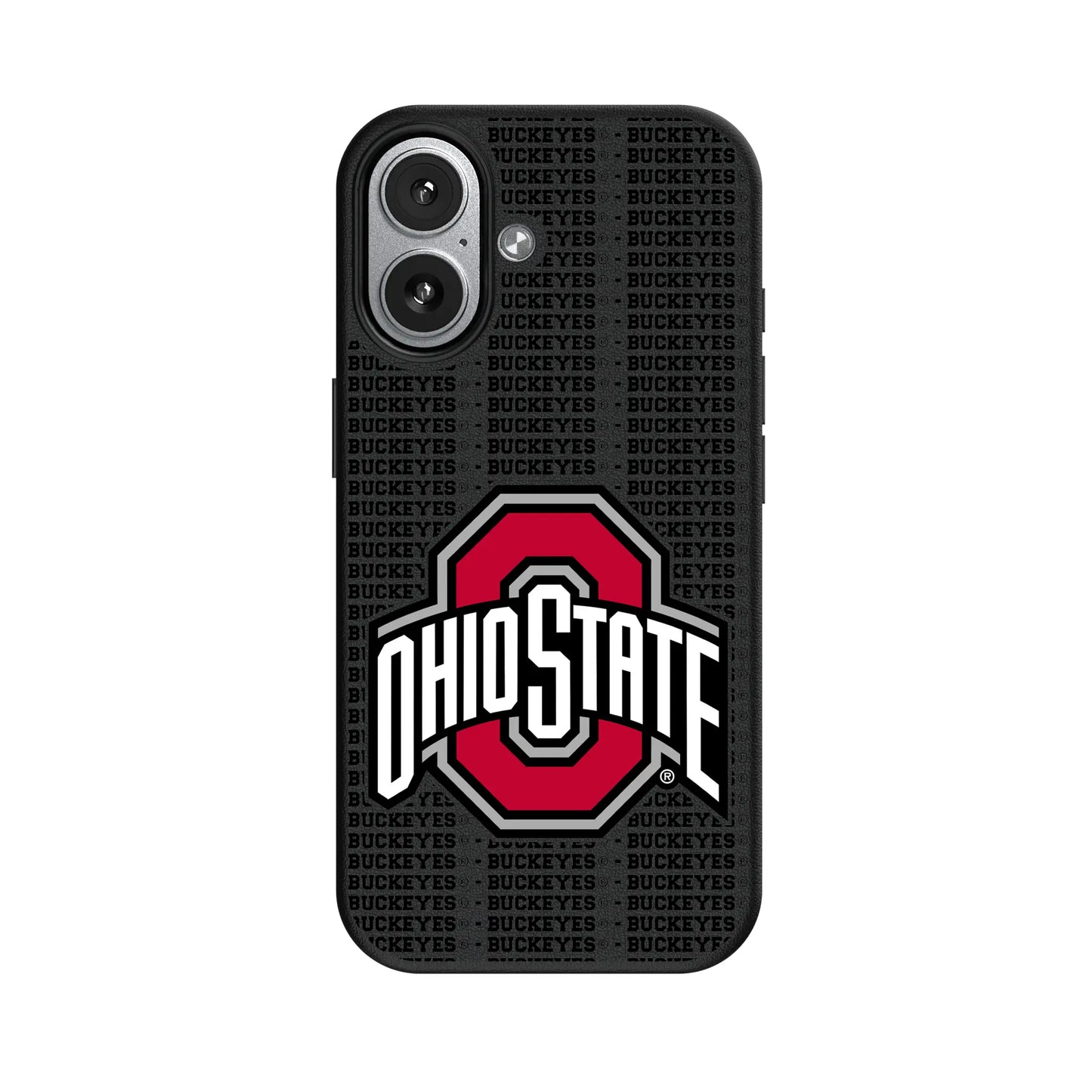 Ohio State University Buckeyes Text Backdrop MagSafe Compatible Phone Case for Apple iPhone