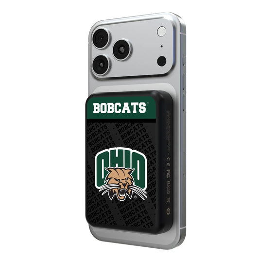 Ohio University Bobcats Endzone Plus Wireless Mag Power Bank