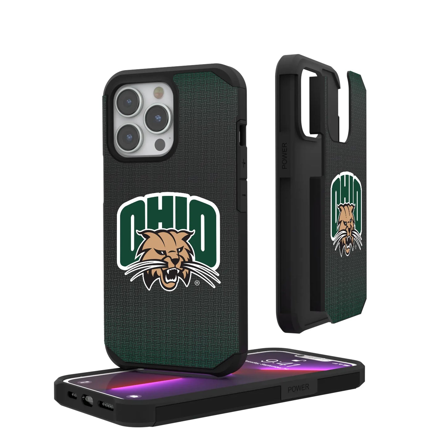 Ohio University Bobcats Linen Rugged Phone Case for Apple iPhone