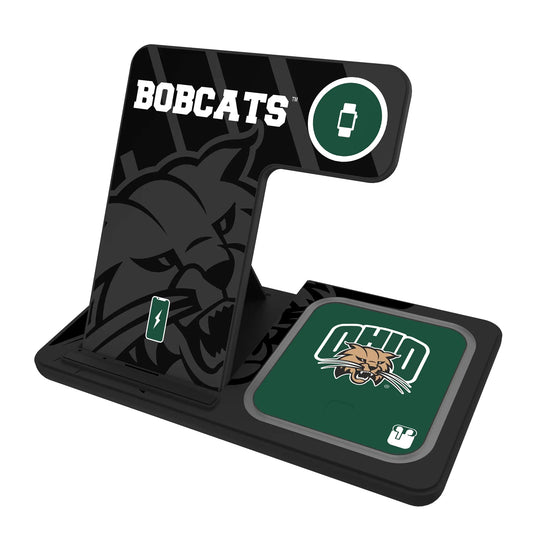 Ohio University Bobcats Monocolor Tilt 3 in 1 Charging Station