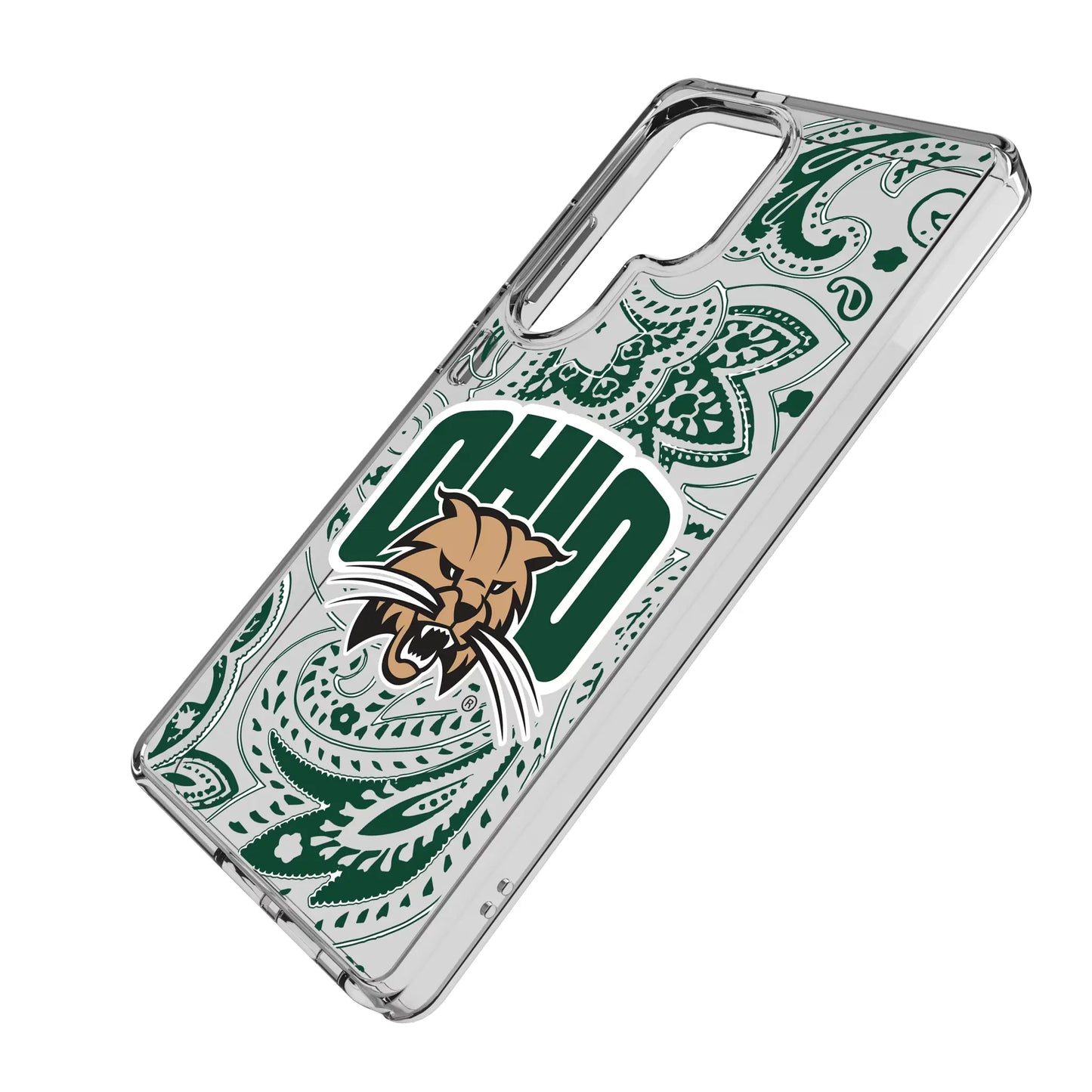 Ohio University Bobcats Paisley Clear Phone Case for Samsung Galaxy