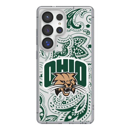 Ohio University Bobcats Paisley Clear Phone Case for Samsung Galaxy