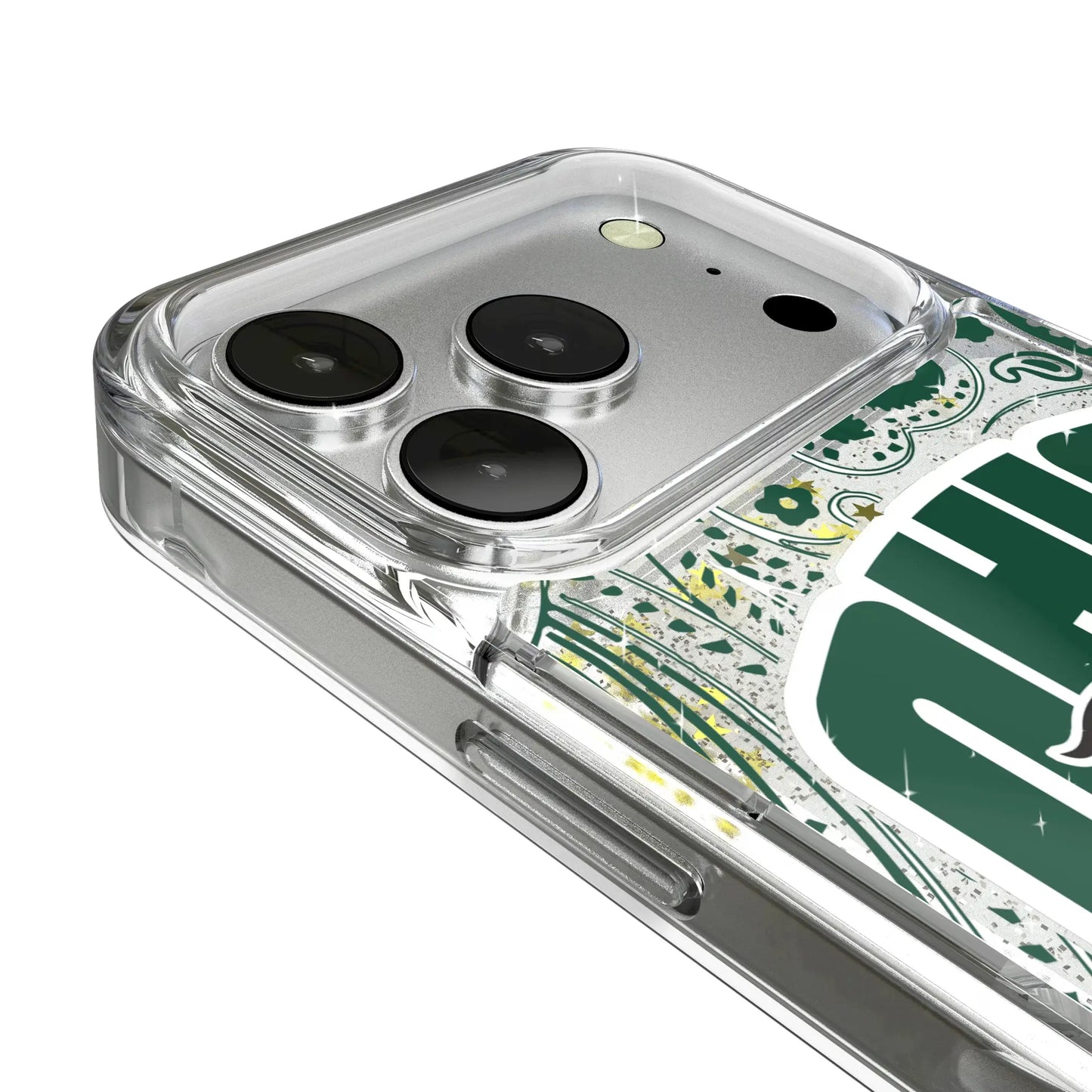 Ohio University Bobcats Paisley Glitter Phone Case for Apple iPhone