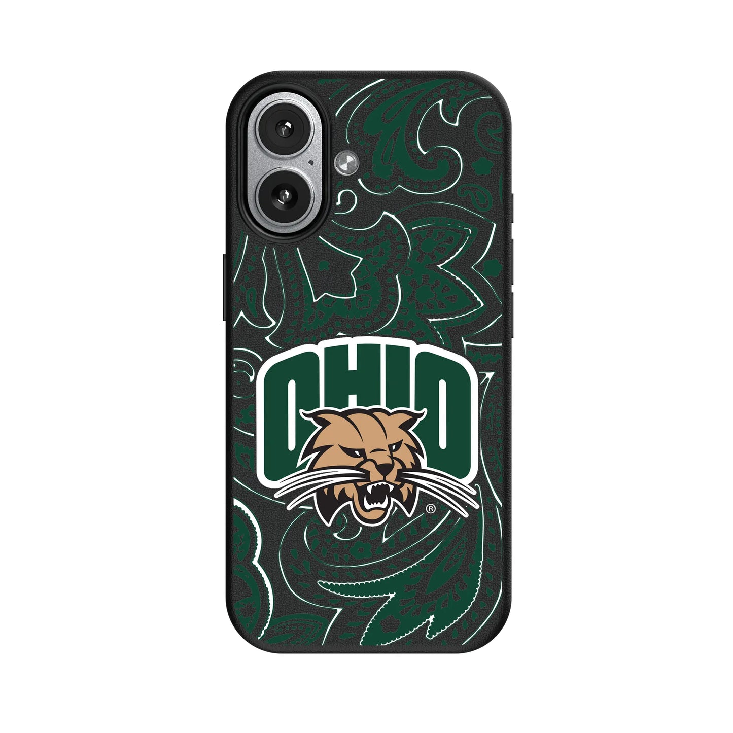 Ohio University Bobcats Paisley MagSafe Compatible Phone Case for Apple iPhone