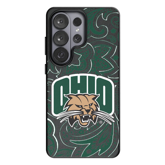 Ohio University Bobcats Paisley MagSafe Compatible Phone Case for Samsung Galaxy