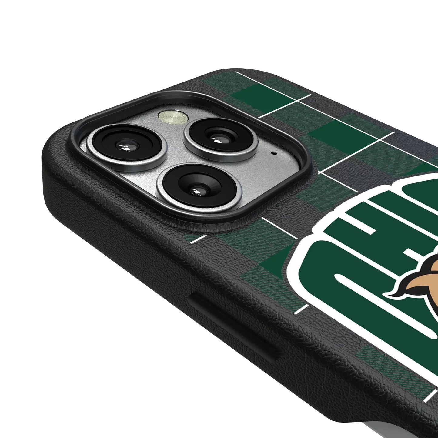 Ohio University Bobcats Plaid MagSafe Compatible Phone Case for Apple iPhone