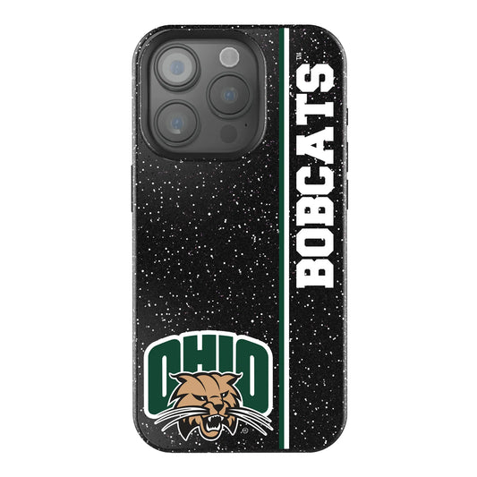 Ohio University Bobcats Sidebar Black Bling Phone Case for Apple iPhone