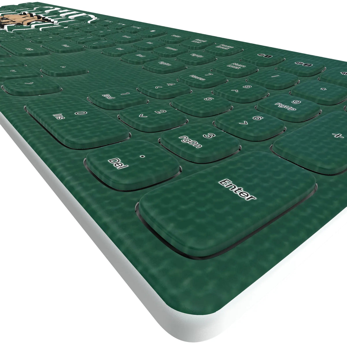 Ohio University Bobcats Solid Curved Wireless Keyboard