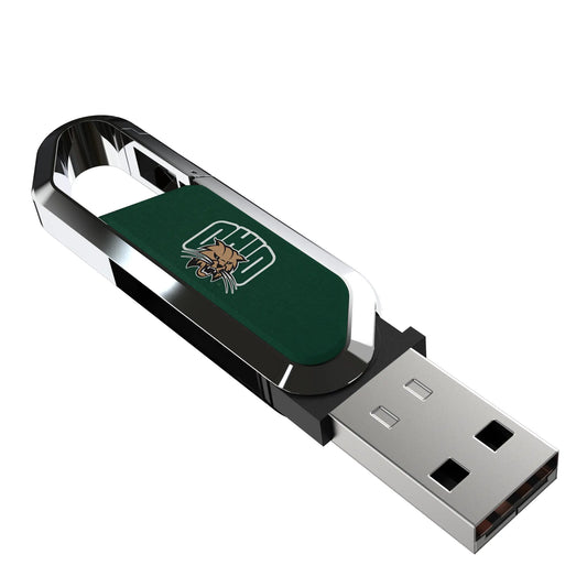 Ohio University Bobcats Solid USB 64GB Clip Style Flash Drive
