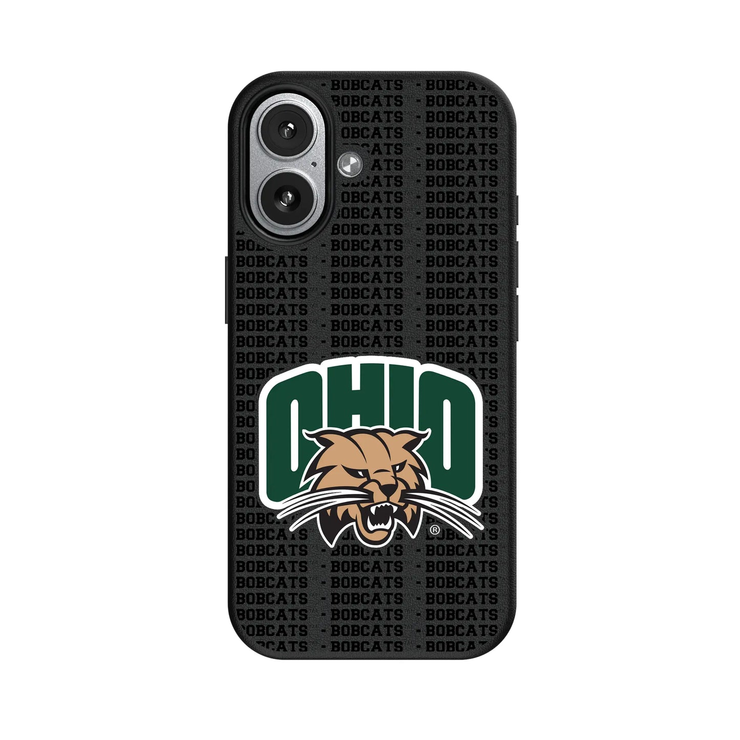 Ohio University Bobcats Text Backdrop MagSafe Compatible Phone Case for Apple iPhone
