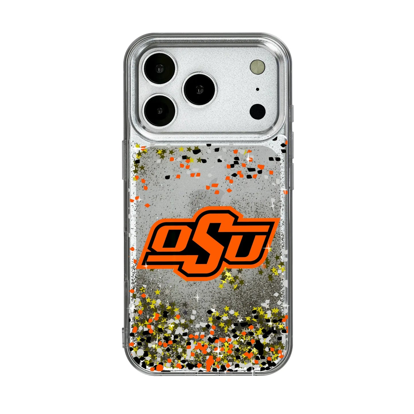 Oklahoma State University Cowboys Confetti Glitter Phone Case for Apple iPhone