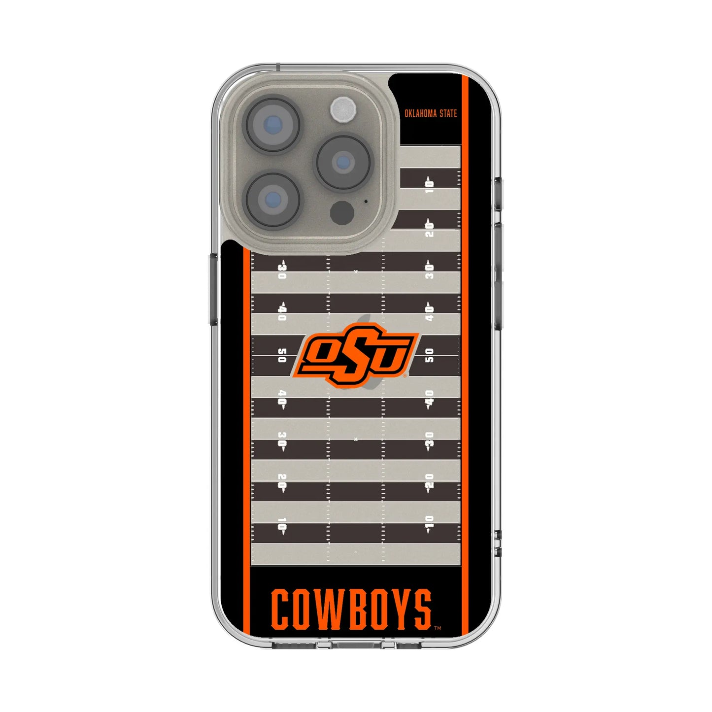 Oklahoma State University Cowboys Field Clear Phone Case for Apple iPhone
