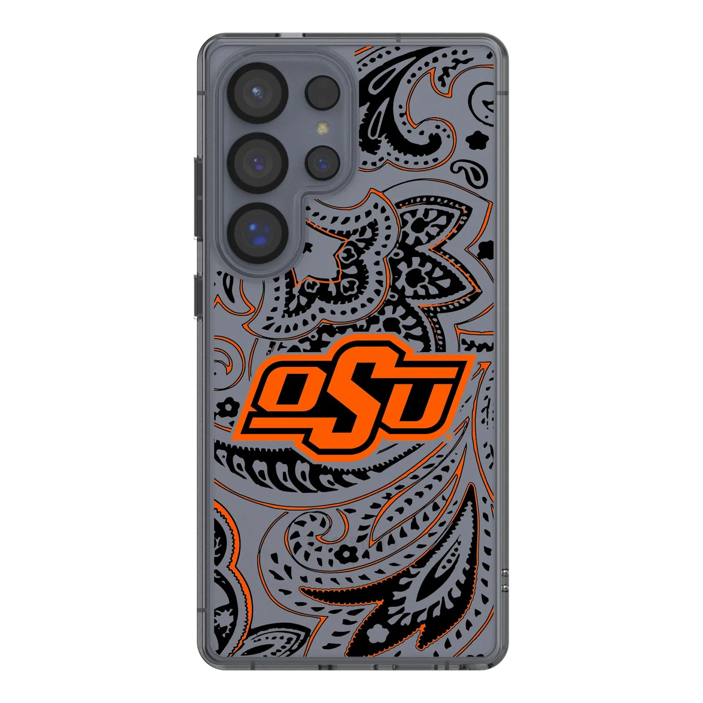 Oklahoma State University Cowboys Paisley Clear Phone Case for Samsung Galaxy