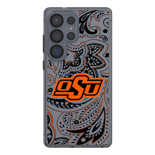 Oklahoma State University Cowboys Paisley Clear Phone Case for Samsung Galaxy