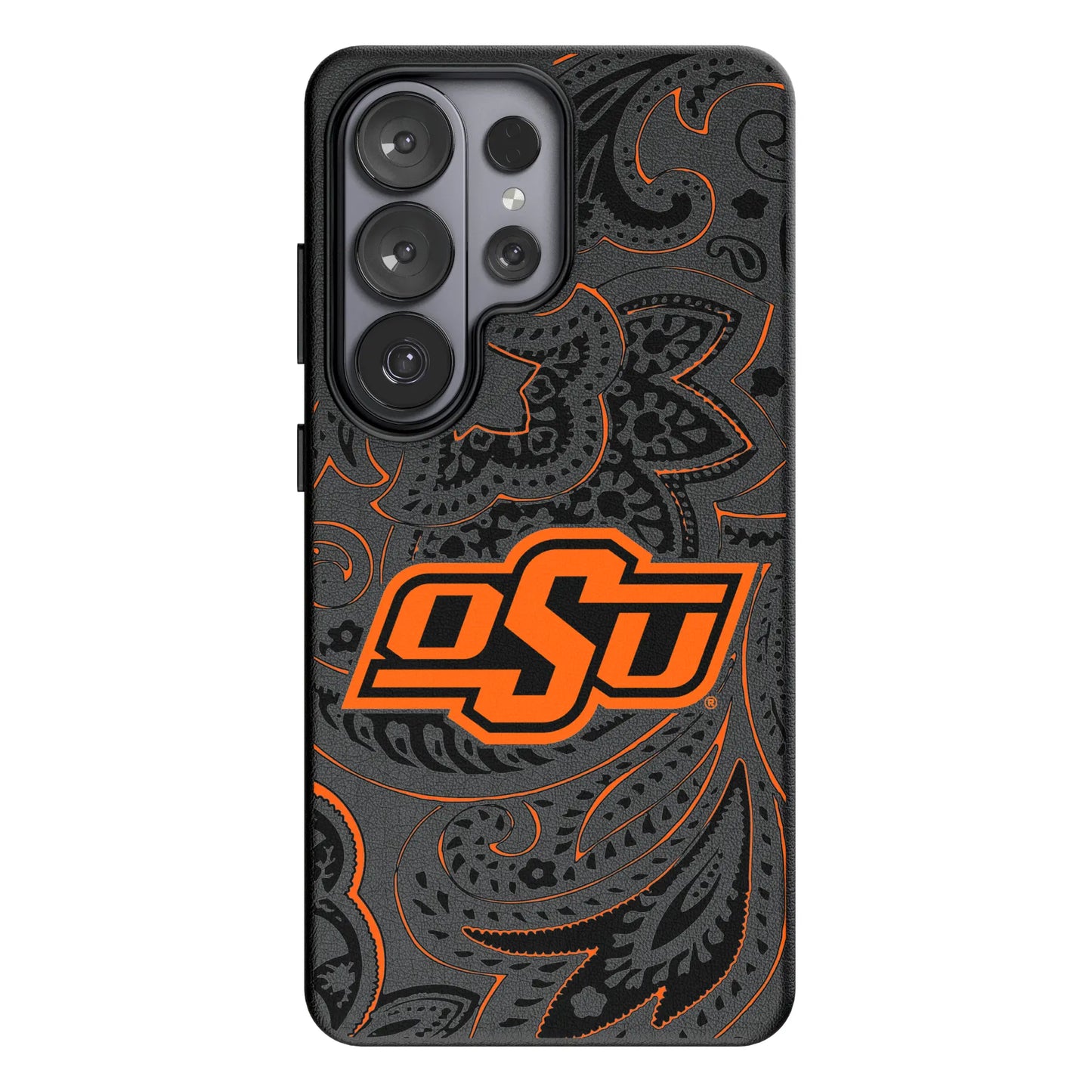 Oklahoma State University Cowboys Paisley MagSafe Compatible Phone Case for Samsung Galaxy