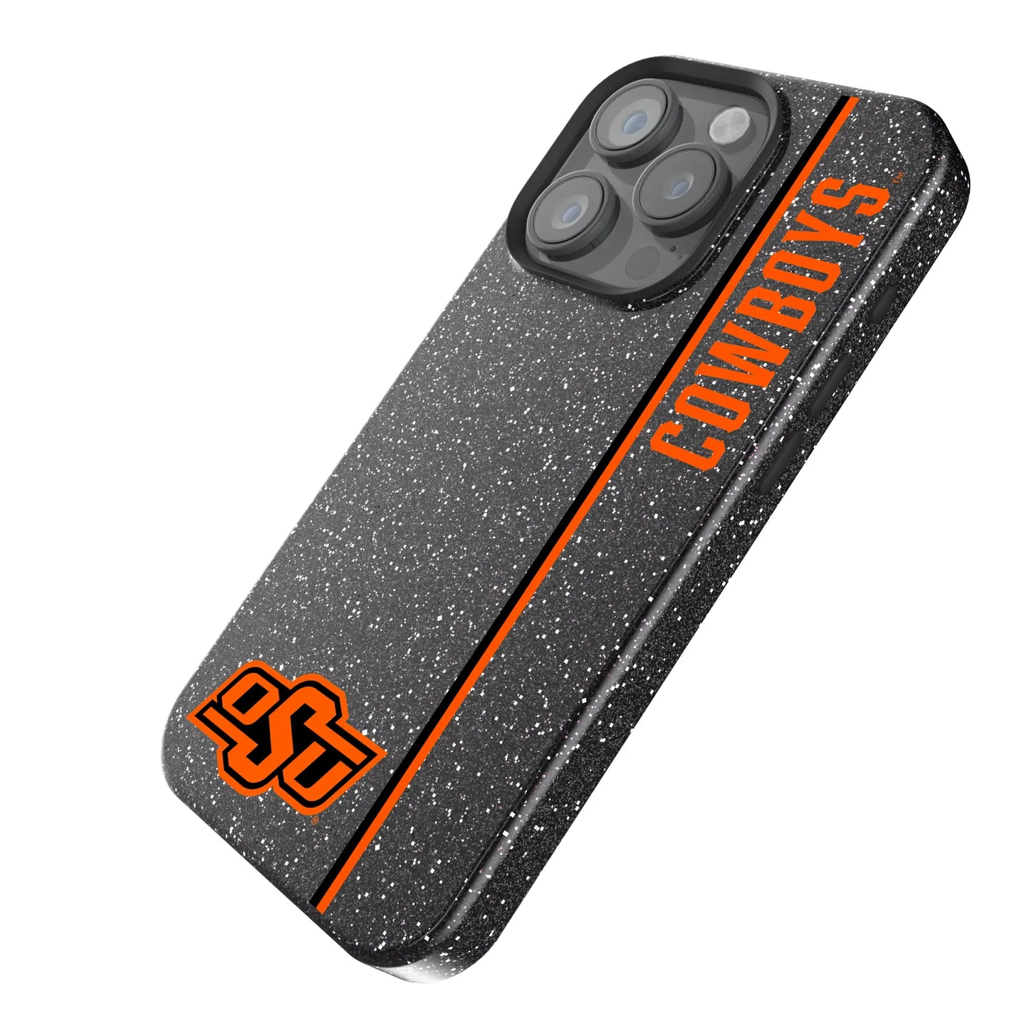 Oklahoma State University Cowboys Sidebar Black Bling Phone Case for Apple iPhone