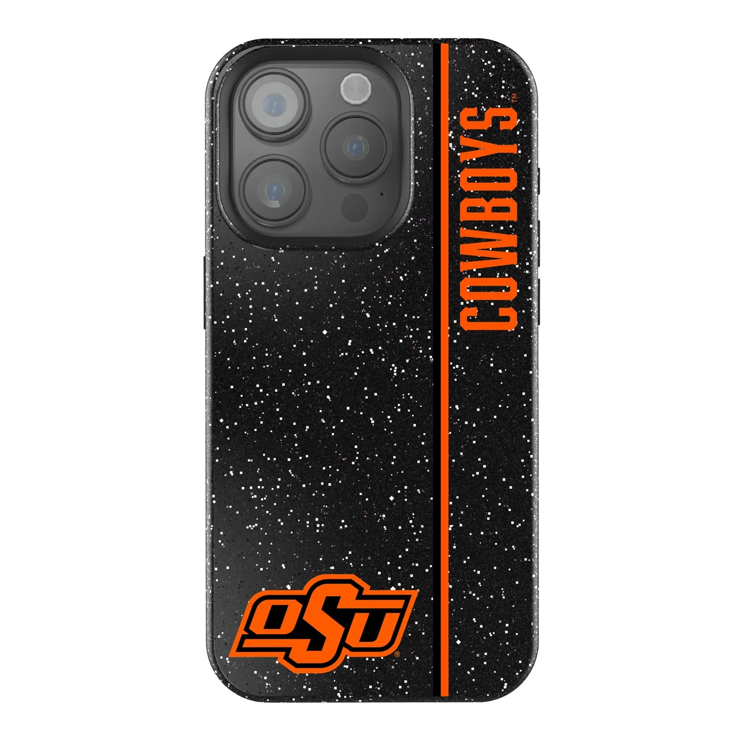 Oklahoma State University Cowboys Sidebar Black Bling Phone Case for Apple iPhone