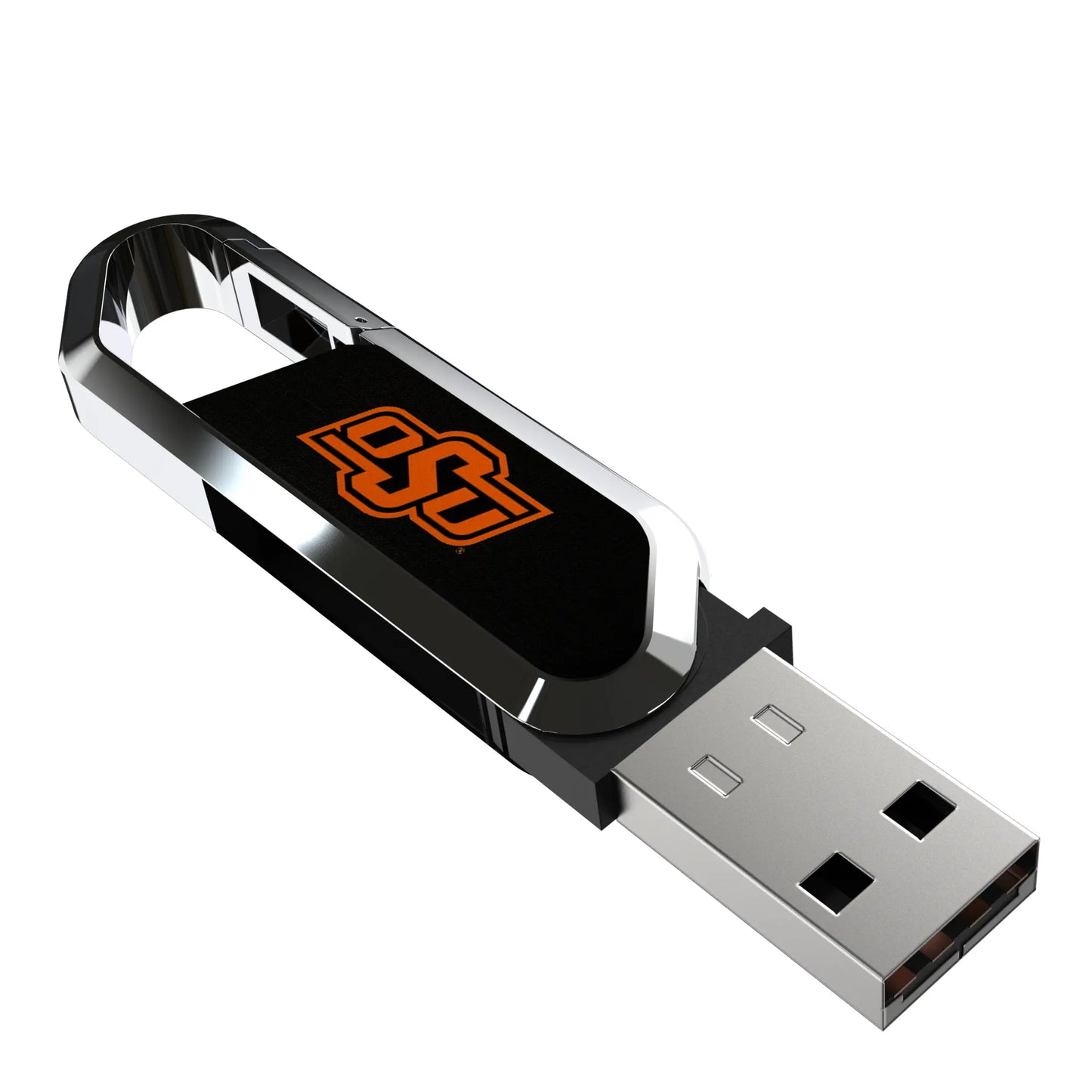 Oklahoma State University Cowboys Solid USB 64GB Clip Style Flash Drive