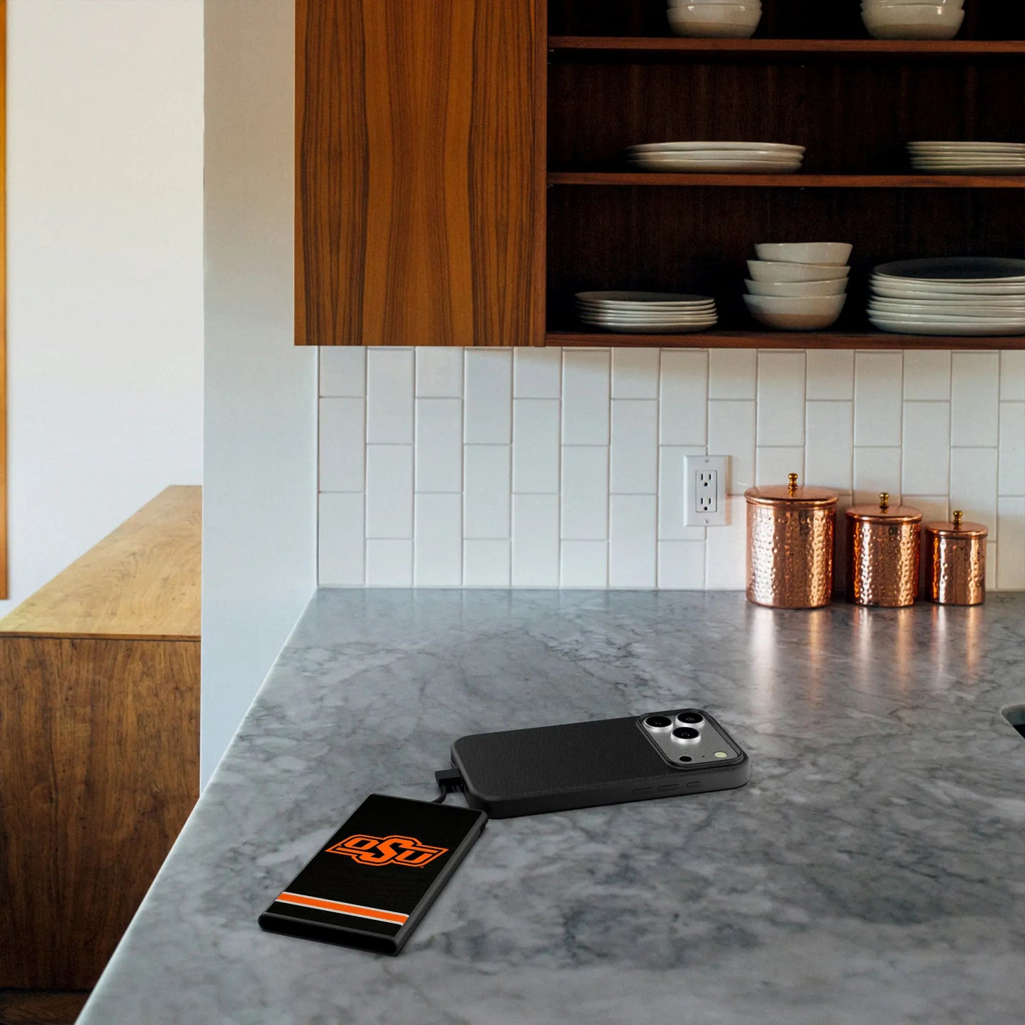 Oklahoma State University Cowboys Stripe 5000mAh Flat Powerbank