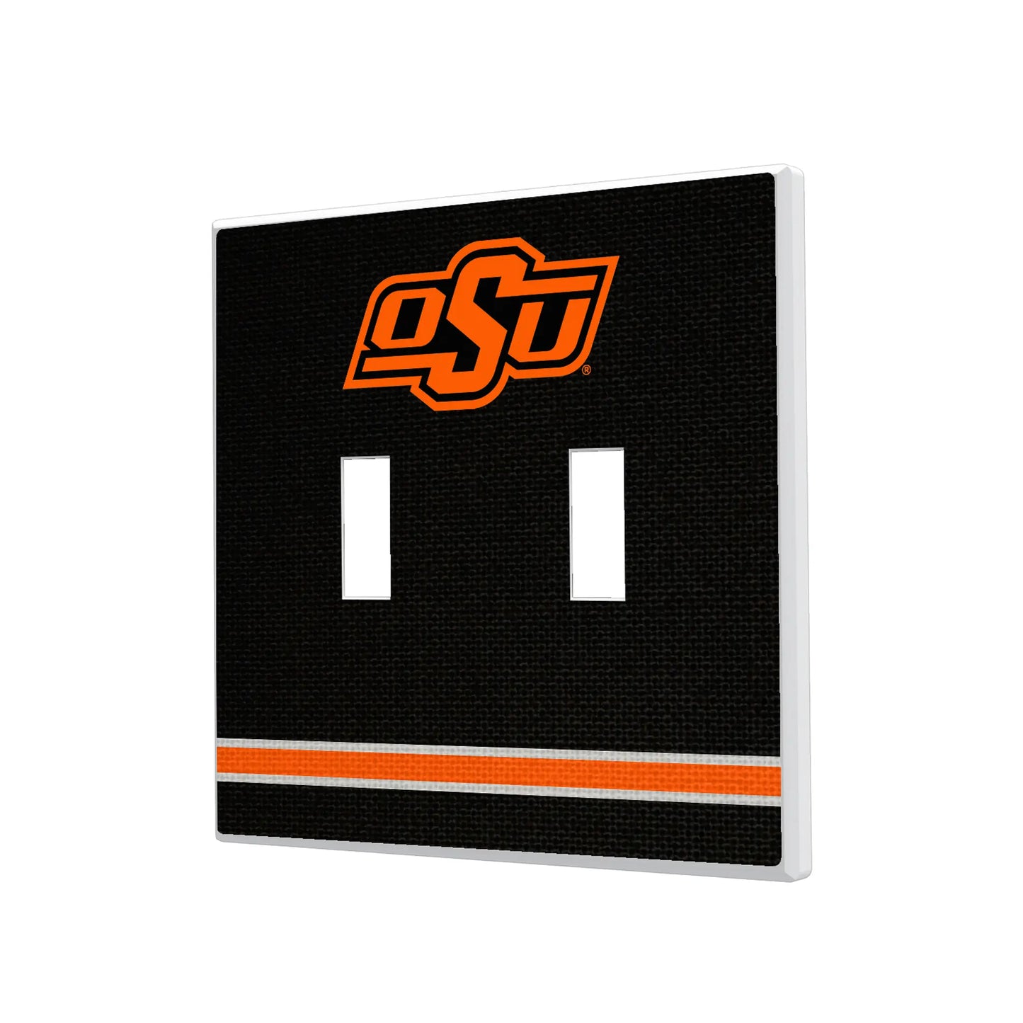 Oklahoma State University Cowboys Stripe Hidden-Screw Light Switch Plate